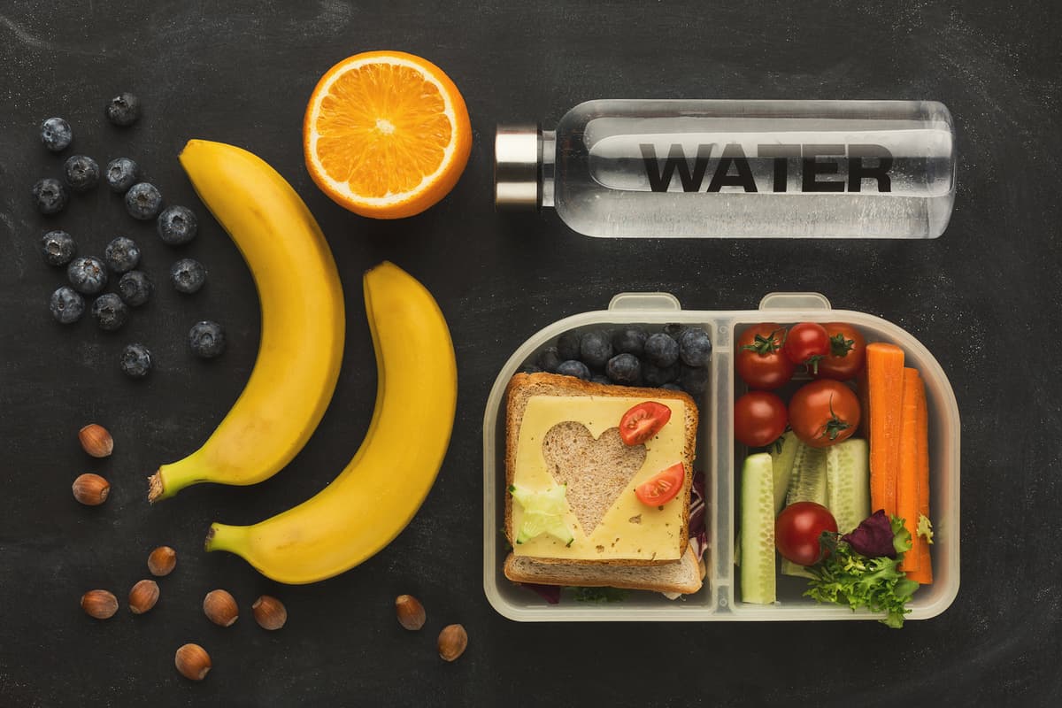 Gezonde lunchbox voor schoolkinderen