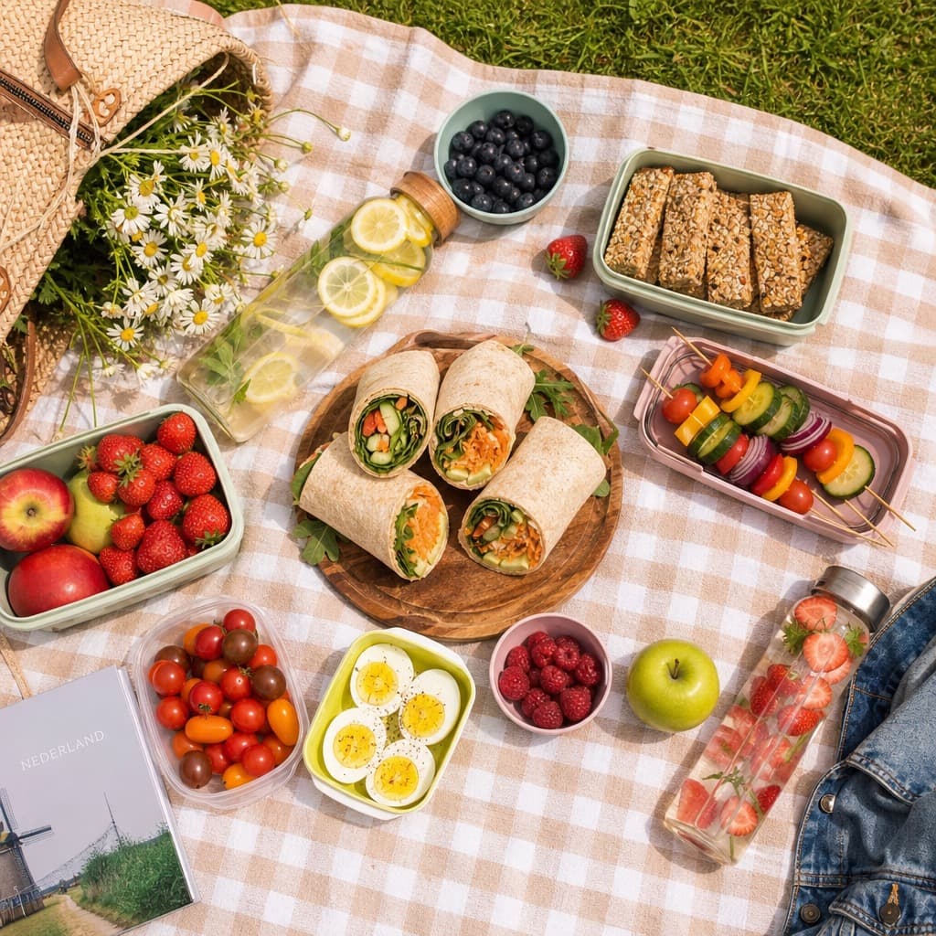 Gezonde picknick met kinderen: wat neem je mee?